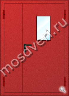 Техническая дверь со стеклом МТД-1216 - купить от производителя Мосдвери Техническая дверь со стеклом МТД-1216