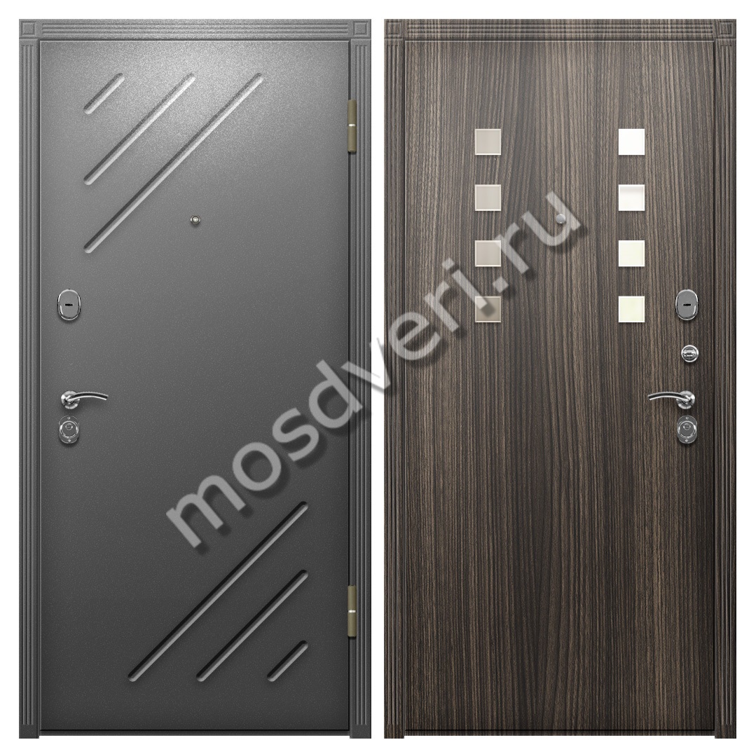 Уличная дверь с зеркалом и шумоизоляцией - купить от производителя Мосдвери Уличная дверь с зеркалом и шумоизоляцией